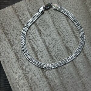 Elegant Sterling Silver Chain Bracelet